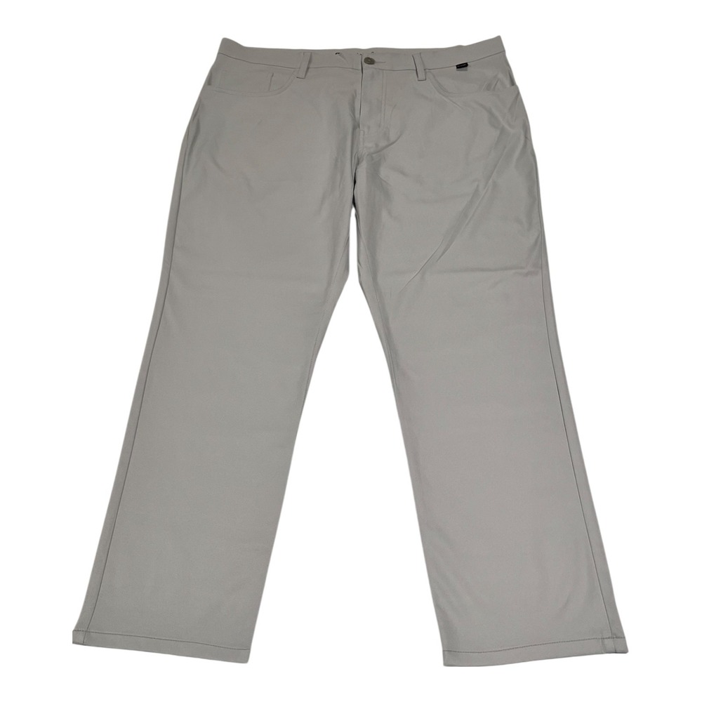 Travis‎ Mathew Golf Pants Men's 38 Gray Stretch Chino Lightweight Casual Comfort